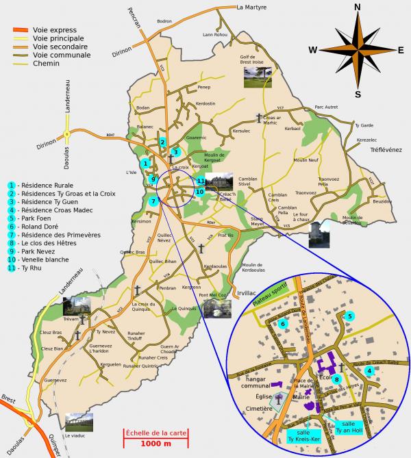 Carte de Saint Urbain